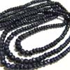 This listing is for the 3 strands of Dyed Blue Sapphire micro faceted Roundells in size of 4 - 7 mm approx,,Length: 18-20 inch